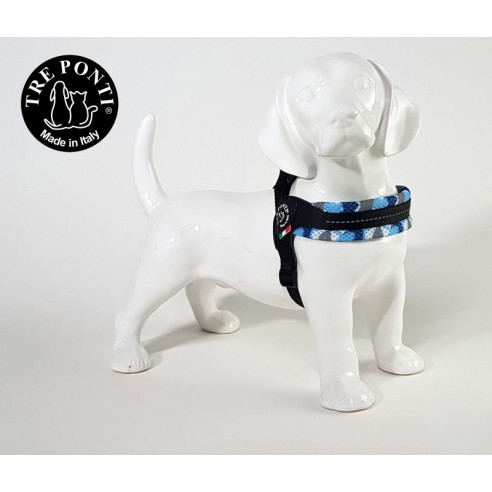 Tre Ponti Fibbia verstelbaar mesh - camou blauw