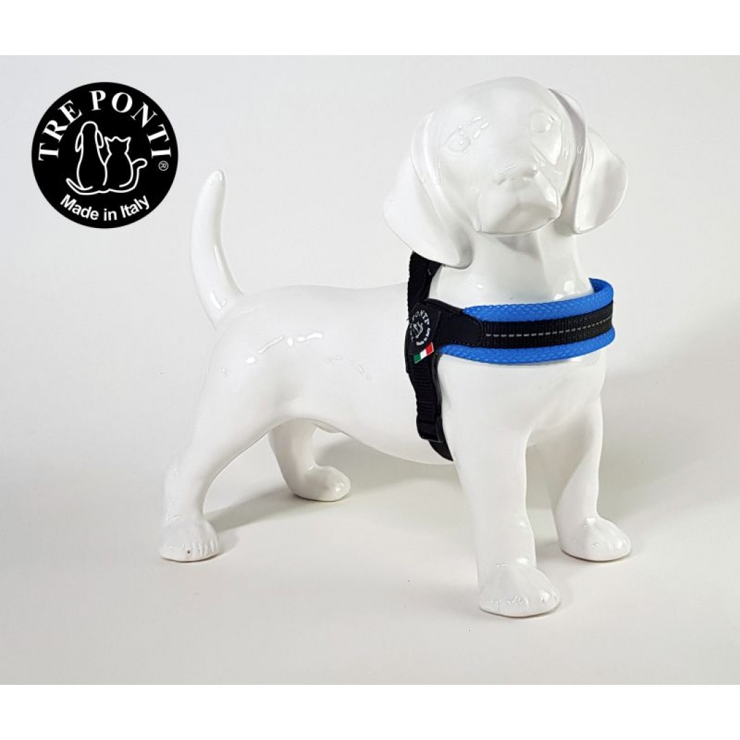 Tre Ponti Fibbia verstelbaar mesh blauw