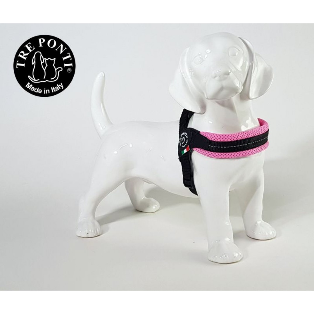 Tre ponti Fibbia Verstelbaar Mesh pastel roze