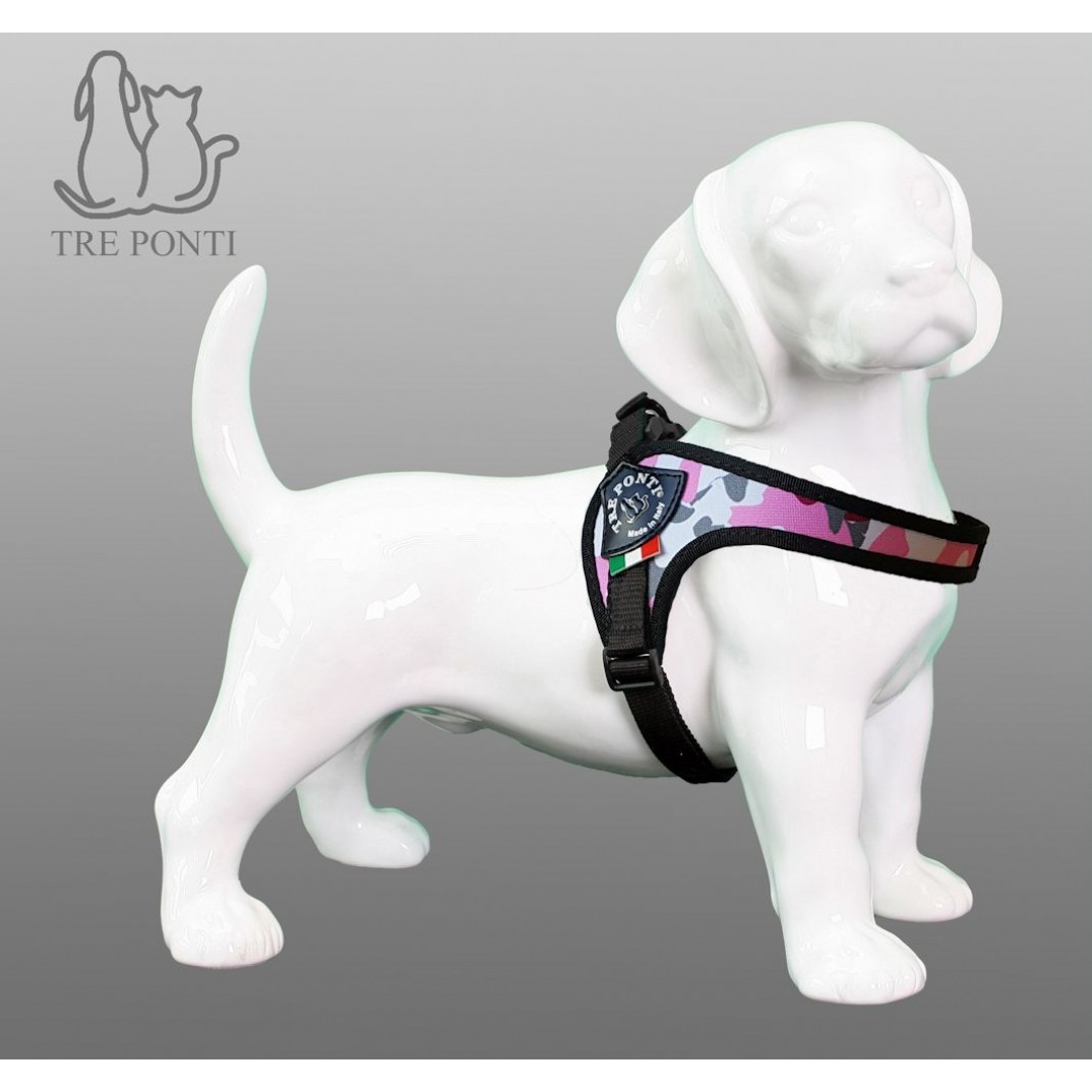 Tre Ponti Fibbia verstelbaar camouflage roze