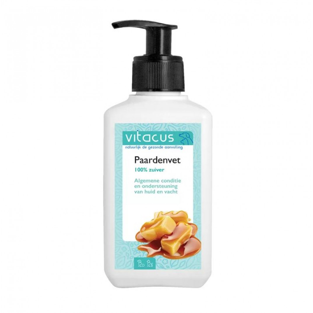 Vitacus Paardenvet voor hond en kat – ondersteuning huid en vacht
