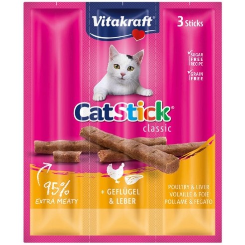 Vitakraft Cat Stick Gevogelte en Lever