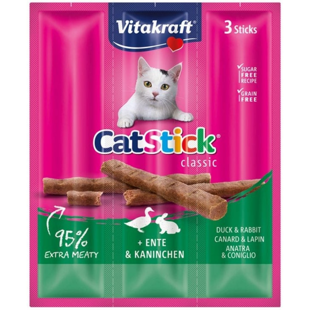 Vitakraft Cat Stick Eend en Konijn