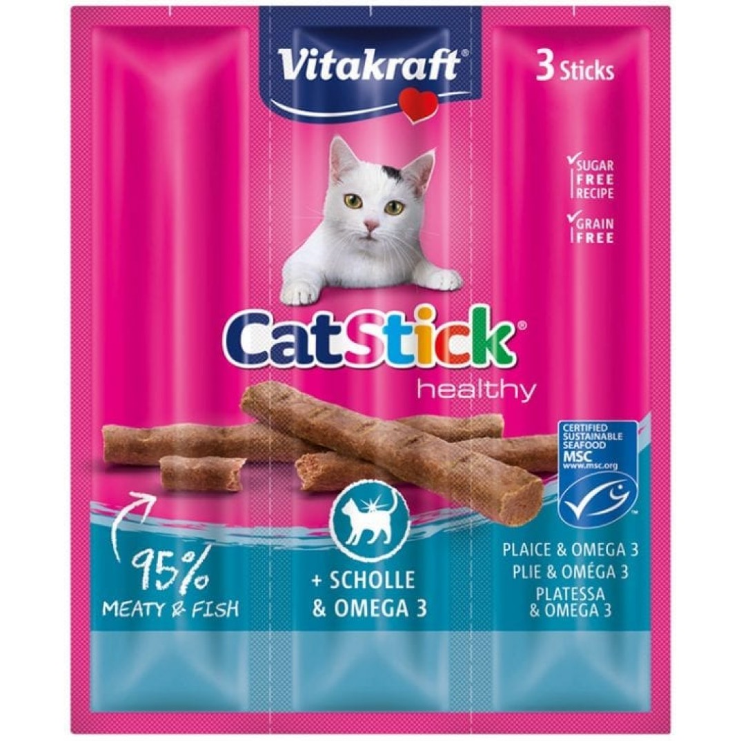 Vitakraft Cat Stick classic met Schol en Omega 3