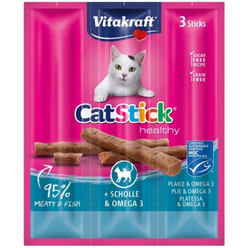 Vitakraft Cat Stick classic met Schol en Omega-3