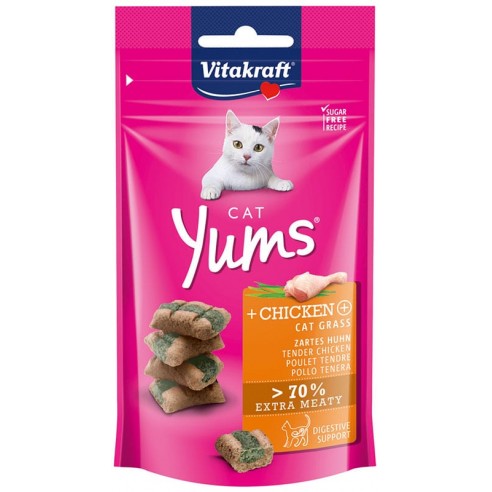 Vitakraft Yums met Kip en Kattengras