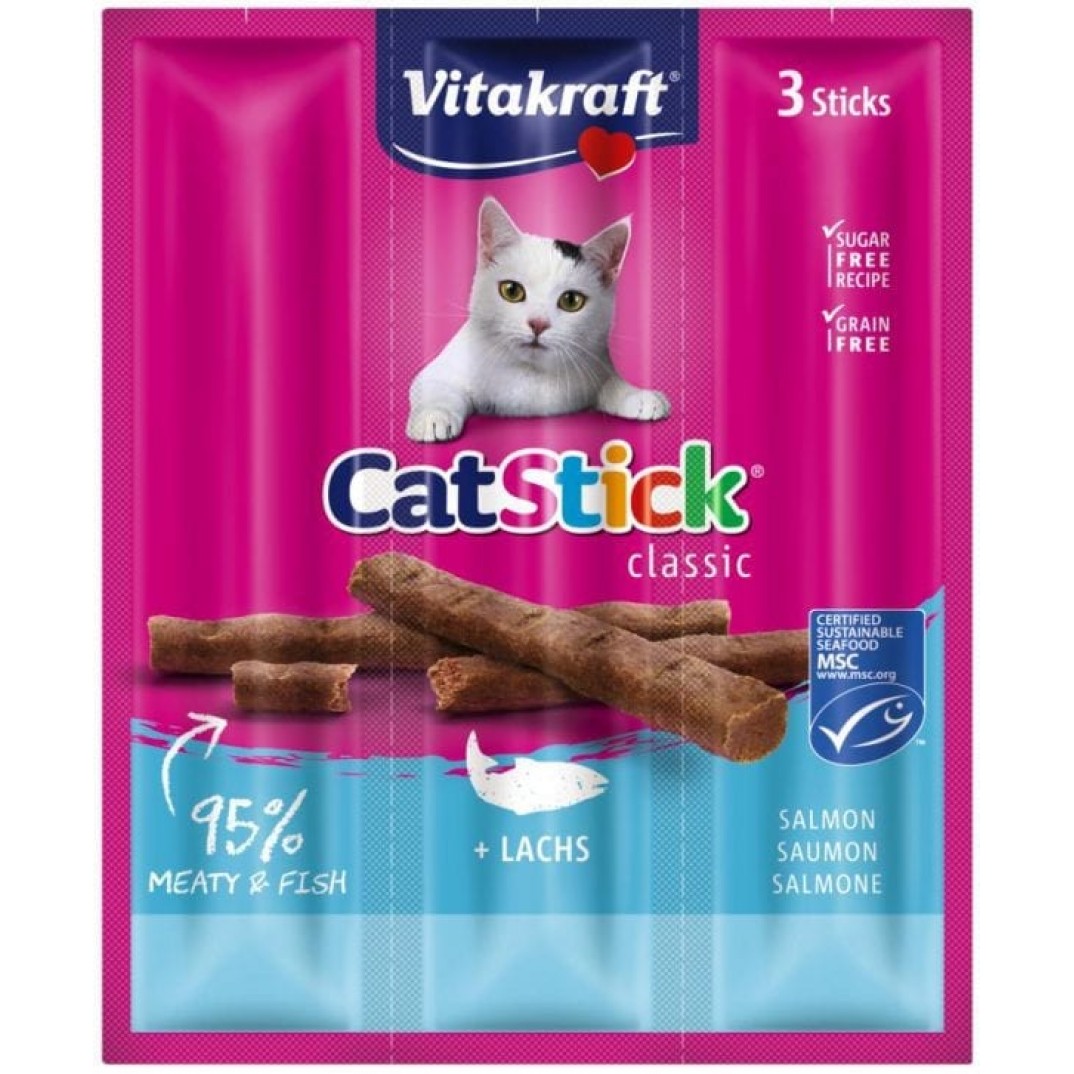 Vitakraft Cat Stick Zalm MSC