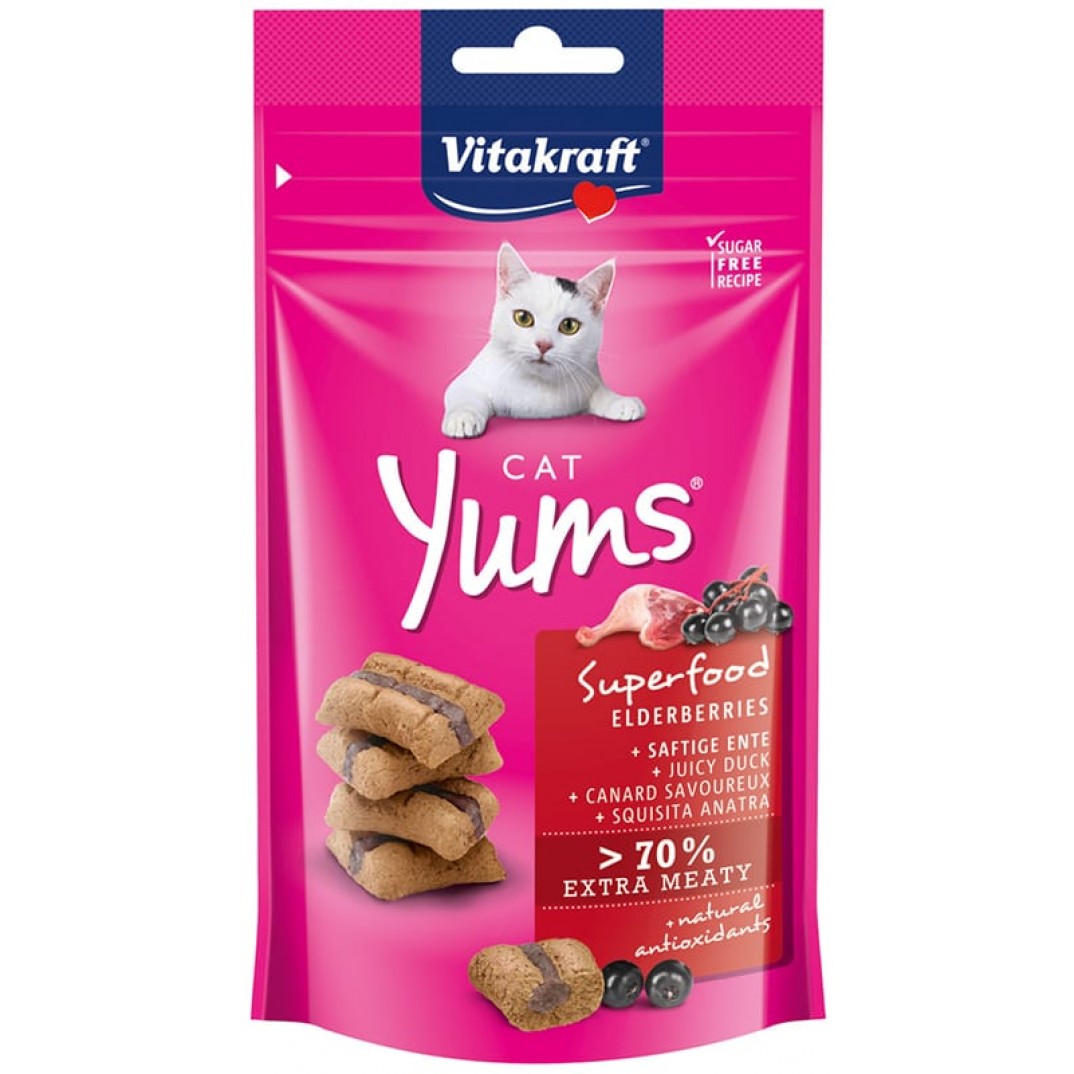 Vitakraft Cat Yums superfood met Vlierbessen