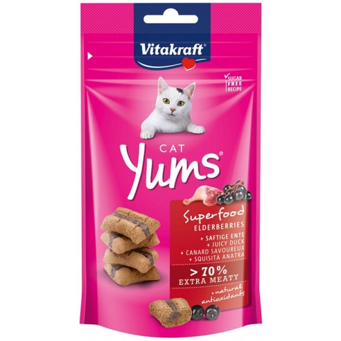 Vitakraft - Cat Yums superfood met Vlierbessen