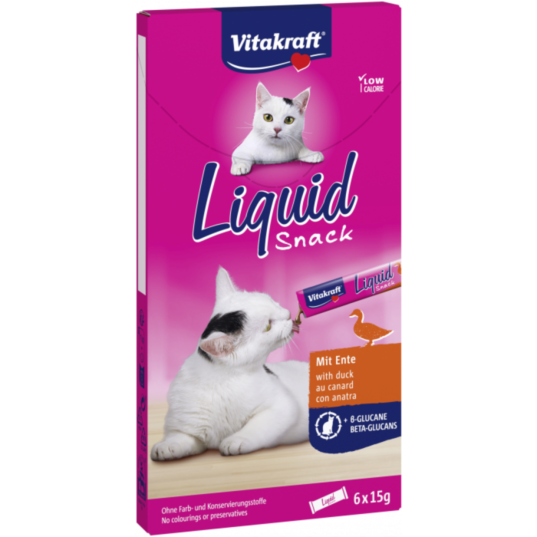 Vitakraft Liquid Snack met Eend en beta Glucanen