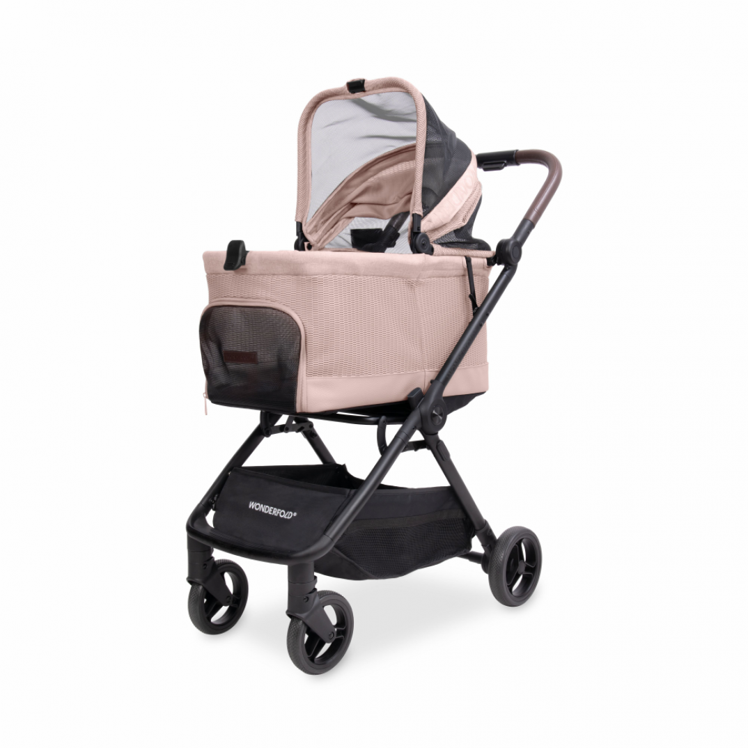 WonderFold Bella dierenbuggy voor honden en katten met comfortabel en veilig ontwerp